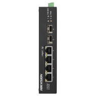 SWITCH Hikvision, Gigabit x 4, SFP x 2, carcasa metalica, 