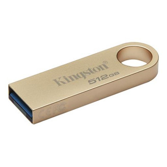 MEMORIE USB 3.2 Kingston 512 GB, 220MB/s, 100MB/s clasica, carcasa metalica, auriu, 