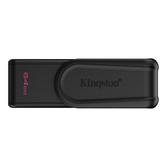 Kingston  64GB Portable USB 3.2 Gen 1 DataTraveler Exodia S (Black/Black) 