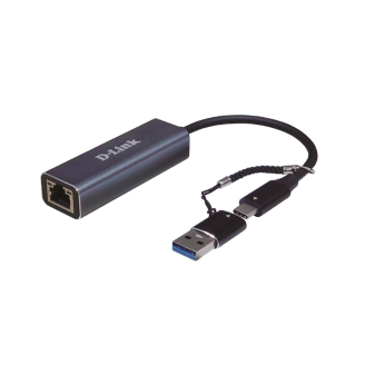 ADAPTOR RETEA D-LINK , extern, USB-C, port RJ-45, 2.5 Gbps, adaptor USB-A inclus 