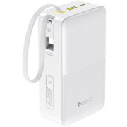 POWER BANK Baseus EnerFill FC51 Bipow 2 Pro Digital, capacitate 30000mAh 22.5W, 1 x USB, 1 x USB Type-C, cablu integrat USB Type-C, display, alb POWER BANK Baseus EnerFill FC51 Bipow 2 Pro Digital, capacitate 30000mAh 22.5W, 1 x USB, 1 x USB Type-C, cablu integrat USB Type-C, display, alb