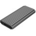 RACK extern GEMBIRD, pt. SSD, M.2, M.2 S-ATA NGFF si  M.2 PCIe NVME, interfata PC USB 3.1, RGB LED backlight, aluminiu, argintiu, 