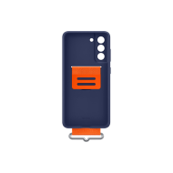 Galaxy S21 FE; Silicone Cover with Strap; Navy 