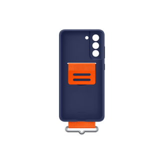 Galaxy S21 FE; Silicone Cover with Strap; Navy Galaxy S21 FE; Silicone Cover with Strap; Navy