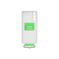 Galaxy S21 FE; Silicone Cover with Strap; White 
