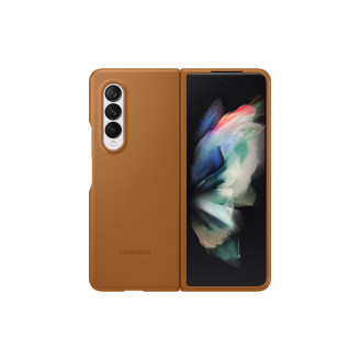 HUSA Smartphone Samsung, pt Galaxy Z Fold3, tip back cover (protectie spate), piele, ultrasubtire, maro, 