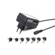 ALIMENTATOR retea 220V GEMBIRD, 7 conectori circulari, 12 W, ALIMENTATOR retea 220V GEMBIRD, 7 conectori circulari, 12 W,