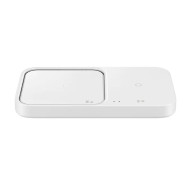 Wireless Charger Duo 15W Super Fast Wireless Charge; Travel Adapter 25W Super Fast Charge; USB-C to USB-C Cable, 1m; White Wireless Charger Duo 15W Super Fast Wireless Charge; Travel Adapter 25W Super Fast Charge; USB-C to USB-C Cable, 1m; White