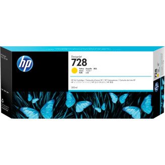 Cartus Cerneala Original HP Yellow, nr.728, pentru DesignJet T730|DesignJet T830, , (timbru verde 0.15 lei), 