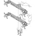 Neomounts Screen TV Desk Clamp FullM x4 19 Neomounts Screen TV Desk Clamp FullM x4 19