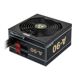 SURSA Chieftec A-90 650 W, semi-modulara, certificare 80 Plus Gold - compatibila, ventilator 120mm, PCI-E 6+2 pin x 2, SATA x 6, 