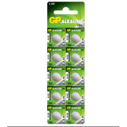 Baterie GP Batteries, butoni (AG12/LR43) 1.5V alcalina, blister 10 buc. 