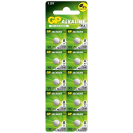 Baterie GP Batteries, butoni (AG3/LR41) 1.5V alcalina, blister 10 buc. Baterie GP Batteries, butoni (AG3/LR41) 1.5V alcalina, blister 10 buc.