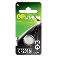 Baterie GP Batteries, butoni (CR2016) 3V lithium, blister 1 buc. 