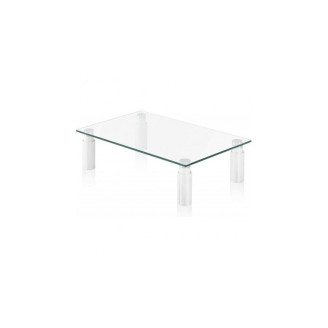 Suport de sticla multifunctional de birou, pentru monitor, reglabil, TECHLY, alb, ICA-MS 461E Suport de sticla multifunctional de birou, pentru monitor, reglabil, TECHLY, alb, ICA-MS 461E