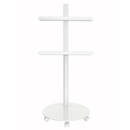 Stand TV mobil pe roti, reglabil, 32-70 inch(81cm-178cm), baza rotunda, capacitate sustinere 45KG, Alb, Techly, ICA-TR102W Stand TV mobil pe roti, reglabil, 32-70 inch(81cm-178cm), baza rotunda, capacitate sustinere 45KG, Alb, Techly, ICA-TR102W
