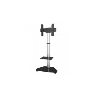 Stand TV/LCD/LED, profesional, aluminiu, Techly, 37- 70, Reglabil, Rafturi incluse, 40 kg, Argintiu ICA-TR3SL 108903 Stand TV/LCD/LED, profesional, aluminiu, Techly, 37- 70, Reglabil, Rafturi incluse, 40 kg, Argintiu ICA-TR3SL 108903