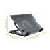 Suport pentru laptop cu sistem de racire, ergonomic, reglabil, iluminat led, 17.3 inch maxim, Negru, Techly, ICOOL-CP12TY Suport pentru laptop cu sistem de racire, ergonomic, reglabil, iluminat led, 17.3 inch maxim, Negru, Techly, ICOOL-CP12TY