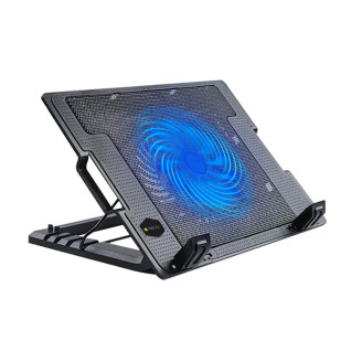 Suport pentru laptop cu sistem de racire, ergonomic, reglabil, iluminat led, 17.3 inch maxim, Negru, Techly, ICOOL-CP12TY Suport pentru laptop cu sistem de racire, ergonomic, reglabil, iluminat led, 17.3 inch maxim, Negru, Techly, ICOOL-CP12TY