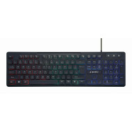 TASTATURA GEMBIRD USB, multimedia 104 taste + 12 taste multimedia, backlight 