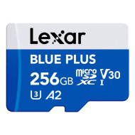 Card de memorie Lexar BLUE PLUS, microSDXC, 256GB, UHS-I, C10/A2/U3 (V30) + Adaptor SD Card de memorie Lexar BLUE PLUS, microSDXC, 256GB, UHS-I, C10/A2/U3 (V30) + Adaptor SD
