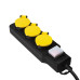 PRELUNGITOR LOGILINK, Schuko x 3, conectare prin Schuko (T), cablu 1.5 m, 16 A, protectie stropire cu apa, negru/ galben, PRELUNGITOR LOGILINK, Schuko x 3, conectare prin Schuko (T), cablu 1.5 m, 16 A, protectie stropire cu apa, negru/ galben,
