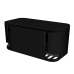 PRELUNGITOR LOGILINK, Schuko x 5, conectare prin Schuko (T), cutie management cabluri, 16 A, 2xUSB-A, 1xUSB-C, protectie IP20, negru, 