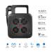 PRELUNGITOR LOGILINK, Schuko x 4, conectare prin Schuko (T), 16 A, 1xUSB-A, 1xUSB-C, comutator oprire termica, cablu 5m tip bobina, protectie IP20, negru, 