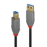 Cablu Lindy 5m USB 3.0 Typ A to B, Anthr, 