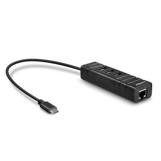 Lindy Hub USB 3.1 Type-C, USB-A + RJ45 