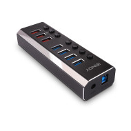 Hub Lindy 7 Port USB 3.0 3x QuickCharge 
