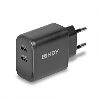 Incarcator Lindy 2x USB Type-C GaN 65W Incarcator Lindy 2x USB Type-C GaN 65W