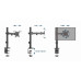 SUPORT de birou Gembird, pt 1 TV/monitor plat, diag. max 17-32 inch, rotatie, inclinare, pivotare, max 9 kg, 