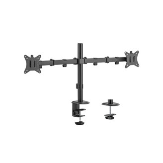 SUPORT de birou Gembird, pt 2 TV/monitor plat, diag. max 17-32 inch, rotatie, inclinare, pivotare, max 9 kg, 
