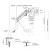 SUPORT de birou Gembird, pt 1 TV/monitor plat, diag. max 17-32 inch, rotatie, inclinare, pivotare, max 8 kg, 