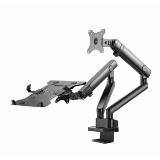 SUPORT de birou Gembird, pt 2 TV/monitor plat, pt notebook, diag. max 17-32 inch, full-motion, max 8 kg, 