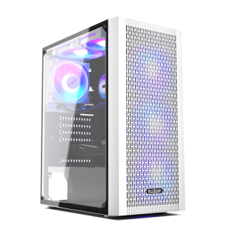 CARCASA PCCOOLER, Middle Tower, ATX, fara sursa, sticla securizata, 3 ventilatoare incluse, iluminare ARGB, alb, USB 3.2 gen 1 x 1, USB 2.0 x 2, mic, audio, CARCASA PCCOOLER, Middle Tower, ATX, fara sursa, sticla securizata, 3 ventilatoare incluse, iluminare ARGB, alb, USB 3.2 gen 1 x 1, USB 2.0 x 2, mic, audio,