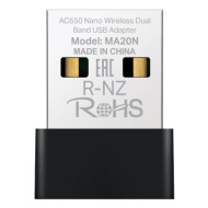 ADAPTOR RETEA MERCUSYS, nano AC650 extern wireless 2.4 GHz | 5 GHz, USB 2.0, 650 Mbps, 