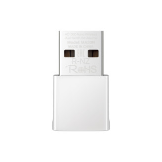 ADAPTOR RETEA MERCUSYS, nano AC1300 extern wireless 2.4 GHz | 5 GHz, USB 2.0, 1300 Mbps, alb, 