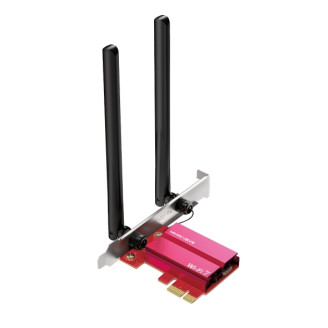 ADAPTOR RETEA MERCUSYS, BE6500 intern PCIe wireless 2.4 GHz | 5 GHz | 6Ghz, Bluetooth 5.4 , 6500 Mbps, antena externa x 2, ADAPTOR RETEA MERCUSYS, BE6500 intern PCIe wireless 2.4 GHz | 5 GHz | 6Ghz, Bluetooth 5.4 , 6500 Mbps, antena externa x 2,