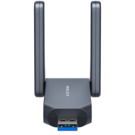 ADAPTOR RETEA MERCUSYS, BE6500 extern wireless Tri-Band, USB 3.0, 6500 Mbps, antena externa x 2, 