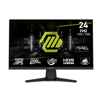 Monitor MSI MAG 244F, IPS, 23.8 inch, Full HD, 1920 x 1080, HDMI, DisplayPort, 200 Hz, 0.5 ms, Negru 9S6-3BC41H-001 