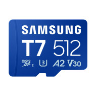 SAMSUNG T7 microSD Memory Card 512GB for Smartphones Tablets and Handheld Consoles up to 170MB/s Read 