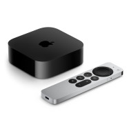 Apple TV 4K (2022), 128GB Flash, Bluetooth, Wi-Fi, LAN, Generatia 3 (Negru/Argintiu) 