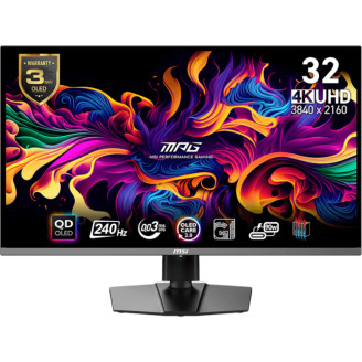 MONITOARE MSI - gaming MS-3DD2,MSI,ID1/Black-Black,31.5,Anti-Reflection,Non-touch,QD- OLED,UHD,LED,Flat,240Hz,0.03ms,16:9,EU,36M,QD-OLED,HF cable 