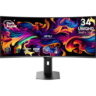MSI MPG 341CQR QD-OLED X36 34inch QD-OLED UWQHD Curve 1800R 360Hz 0.03ms 2xHDMI DP USB Type-C 2xUSB Type-A 2xUSB Type-B 3Y MSI MPG 341CQR QD-OLED X36 34inch QD-OLED UWQHD Curve 1800R 360Hz 0.03ms 2xHDMI DP USB Type-C 2xUSB Type-A 2xUSB Type-B 3Y