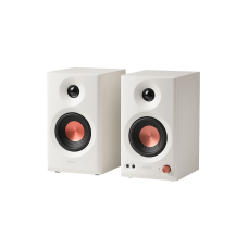BOXE EDIFIER 2.0, RMS:  36W (2 x 18W), studio monitor, volum, bass, treble, intrare jack 6.35 TRS balanced, RCA, iesire casti, white, 