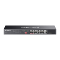 SWITCH MERCUSYS, porturi Gigabit x 20 Desktop/Rackmount din care 16-Port PoE+ si 2× Gigabit SFP, unmanaged, carcasa metal, total putere PoE 192W 