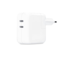 Incarcator de retea charger 2x USB-C without cable 35W White 