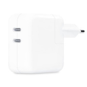 Incarcator retea 220V Apple, 2 x USB Type C, 35W, fast charge, alb, Incarcator retea 220V Apple, 2 x USB Type C, 35W, fast charge, alb,